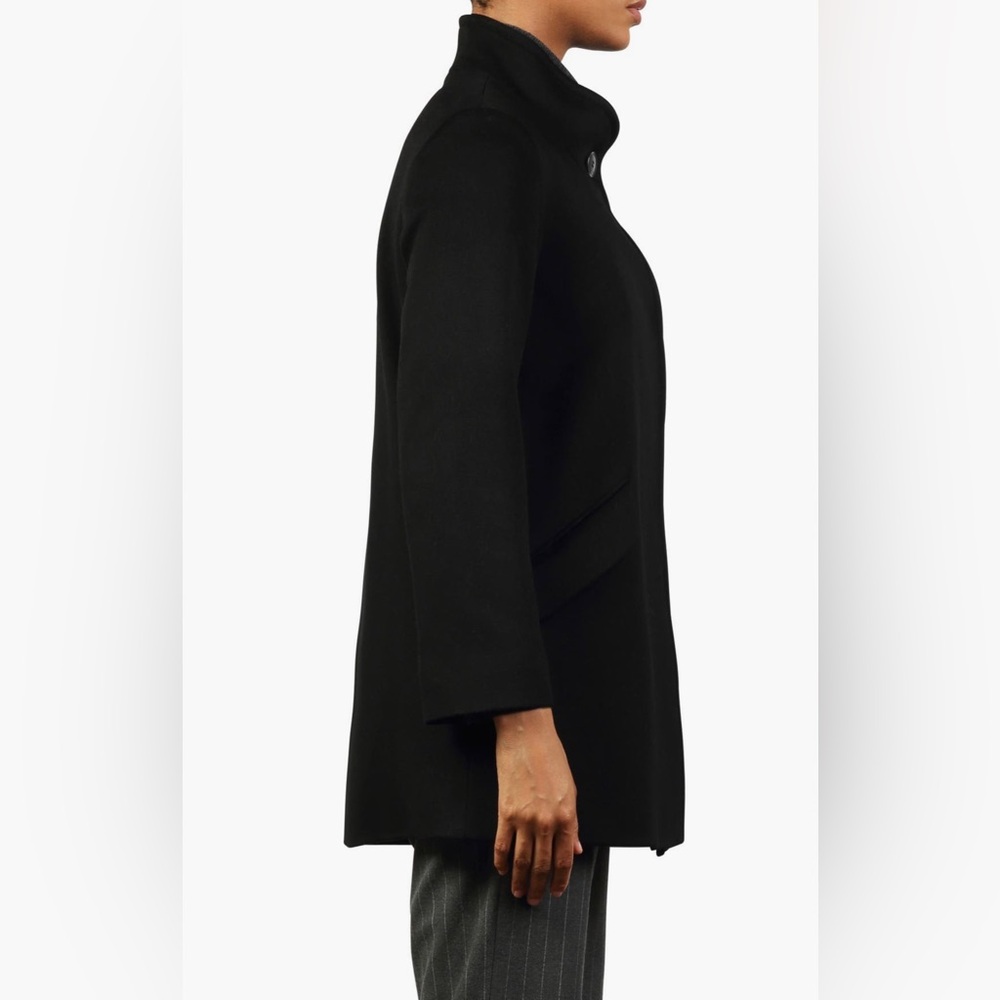Fleuette Wool Stand Collar Car Coat Size 12 - Picture 4 of 9